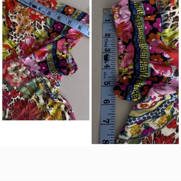 Johnny Was Pink Animal Print Top Sz Xl - Picture 9 of 9